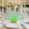 10 Pack Green Folding Hand Fans – Elegant Spanish-Style Handheld Fans with Silk Fabric and Plastic Staves, Perfect Bulk Favors for Weddings, Tea Parties, Dance Performances, and Festivals